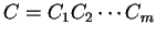 $C = C_1 C_2 \cdots C_m$