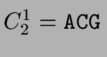 $C_2^1 = {\tt ACG}$